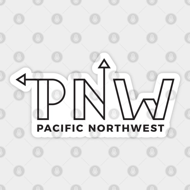 Pacific Northwest Vectors Sticker by RainShineDesign